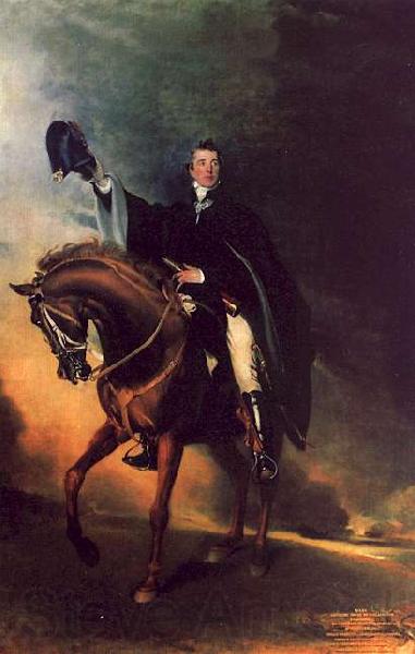  Sir Thomas Lawrence The Duke of Wellington Norge oil painting art